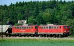 140 799-8 + 140 810-3, aufgenommen am 04.06.10, kurz nach Mindelaltheim.