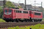 140 024-4 mit 155 im Schlepp in Koblenz L�tzel am 21.05.2011