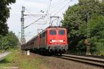 Die 140 790-7 und (RBH 163) 140 815-2 in Ratingen Lintorf am 03.07.2014
