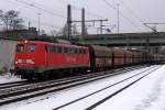 DB Cargo 140 169-4 f�hrt durch Hamburg-Harburg richtung Maschen.