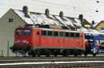 Eine gute, alte 140er! 140 861-6, aufgenommen am 08.03.10, bei der Durchfahrt durch Treuchtlingen.