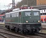 E40 128 verl�sst Lz Koblenz Hbf rtg L�tzel / DM Museum am 03.04.2010