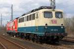 Die 140 423-5 und 185 142-7 im Koblenz-L�tzel am 05,04,10