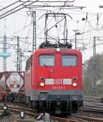 140 612-4 bei der Einfahrt in Gremberg Gbf.