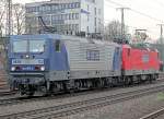 143 059-4 und 143 063 der RBH in K�lN West am 12.02.2011