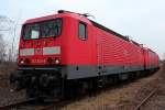 143 024-8 wartet in Opladen auf seine Verschrottung , aufgenommen am 03.03.2012