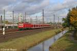 Die 143 241-8 mit der S6 nach Essen Hbf in D�sseldorf-Derendorf am 14,10,12