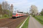 Die RB nach Pinneberg geschoben von der 143 863-9 in Brokstedt am 07,05,13   