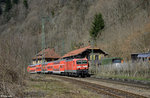 143 856-3 mit der RB 17217 (Freiburg(Breisgau)Hbf - Neustadt(Schwarzw.)) am 26.03.2016 in Hirschsprung.