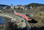 143 312-7 mit der RB 17275 (Freiburg(Breisgau)Hbf - Seebrugg) am 26.03.2016 am Schluchsee.
