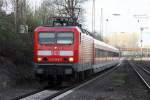 143 643-5 bei der Einfahrt in D�sseldorf Rath am 10.04.10 