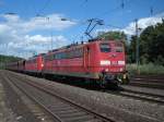151 167-4 und XXXXX in K�ln-West mit einem Erzbomber.