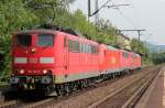 151 113-8 mit Lokzug in Bonn Oberkassel am 06.05.2011
