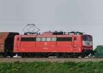 Die Lok mit dem gro�en Latz! 151 134-4 aufgenommen am 13.05.11, kurz vor Burgau.