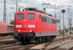 151 129-4 bei der Ausfahrt in Gremberg am 21.06.2011