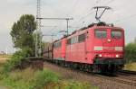 151 086-6 mit 151 xxx-x in Porz Wahn am 15.09.2011