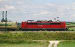 151 029-6, aufgenommen am 21.07.11, kurz nach Burgau.