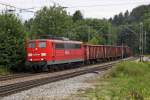 Die 151 017-1 in A�ling (Oberbay) am 29,07,11