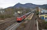 151 077-5 und 151 062-7 am 14.04.2013 in Bad Honnef(Rhein).