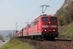 151 136-9 & 151 016-1 bei Erpel am 22.04.2013