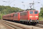 Die 151 100-5 und 151 021 in K�ln West am 04,08,09