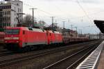152 143-4 und 152 104-6 in K�ln West am 07.04.2012