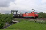 Die 152 002-2 auf der S�derelbbr�cke in Hamburg am 11,05,12