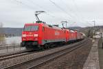 152 090 & 152 075 als Vorspann f�r MEG´s 143 257 & 155 196 am bekannten Zwiebelzug bei Dattenberg am 14.04.2013