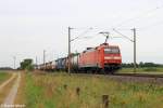 Die 152 152-5 bei Quarnstedt am 26.07.2013