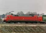 152 147-5, aufgenommen am 15.12.09, Strecke Augsburg-Ulm, kurz vor Burgau.