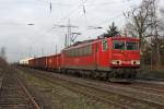 Die 155 043-3 in Ratingen Lintorf am 26,01,11