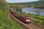 Die 155 219-9 in Winningen (Mosel) am 27,08,12