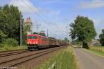 Die 155 202-5 in Brokstedt am 19.07.2013