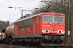 155 075-5 bei der Durchfahrt in Duisburg-Neudorf am 20.03.10
