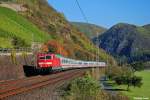 181 209-8 mit dem IC 136 nach Luxembourg am 22.10.2011 in M�den.