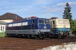 Die 181 001-9 neben 184 003-2 im BW N�rnberg Gostenhof am 19,08,10