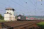 Die ES 64 U2-072 in Koblenz L�tzel am 11.06.2013