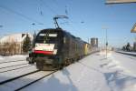 ES64U2 032(182 532)ebenfalls mit KLV Ri.Augsburg HBF in Augsburg-Oberhausen