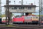 182 001-8 & 752 004-5 in Koblenz L�tzel am 08.06.2013