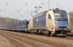 183 704 mit leerem Autozug in K�ln West am 23.03.2011