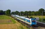 183 003-3 mit dem ALX 84119 nach M�nchen Hbf am 28.07.2012 in Pulling.