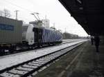 Lokomotion 185 662 in K�ln West am 4.12.10  
