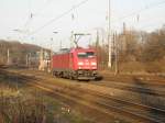 DB 185 276-1 f�hrt solo durch K�ln West am 29.1.2011
