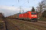 185 043-7 in Ratingen Lintorf am 26,01,11