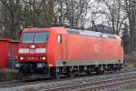 Die 185 001-5 Lz in Ratingen Lintorf am 26,01,11