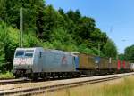 185 539-4, TX-Logistik, aufgenommen am 28.06.11, bei der Durchfahrt durch A�ling.