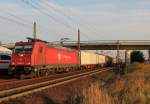 185 595-6 der Crossrail bei Porz(Rhein) am 04.09.2012
