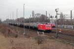Wettrennen Teil 2 , 185.2 gegen 442 (RE9) bei Porz(Rhein) am 16.03.2013