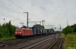 185 333-9 mit dem KT 40003 von Taulov nach Gallarate am 30.06.2013 bei J�bek.