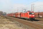 Die 185 005-6 in Hilden am 13,03,13